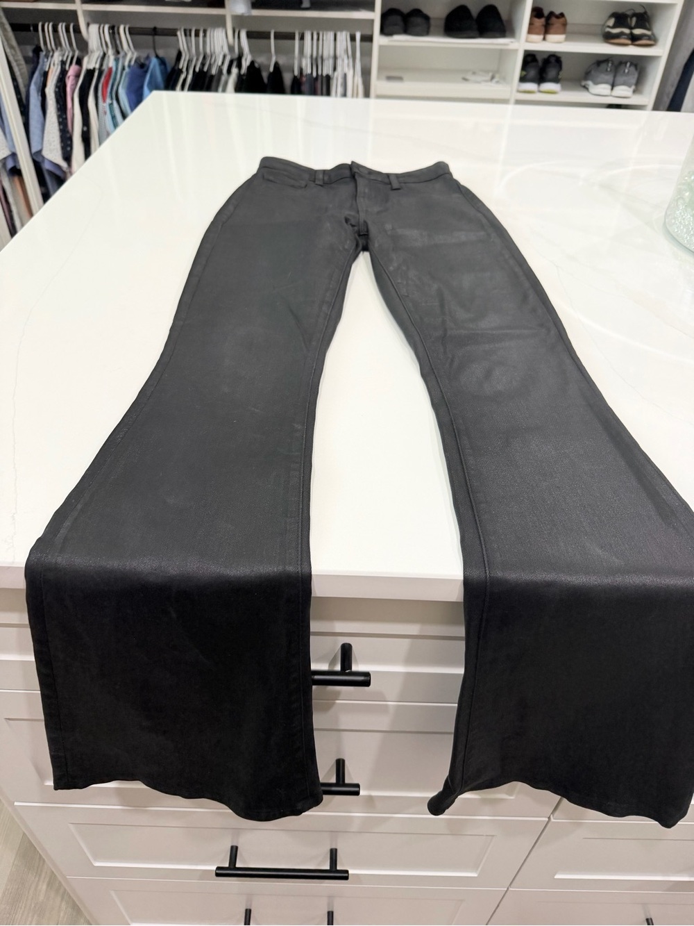 L'AGENCE Black Waistband Detail Pants